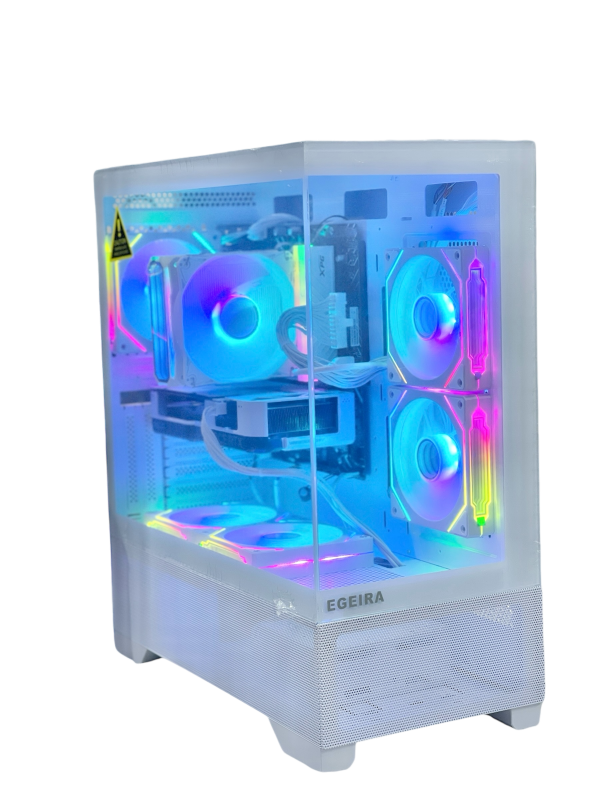 PC GAMING 4060 تجميعه بلون ابيض