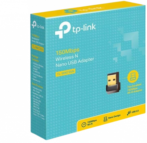 جهاز التقاط الواي فاي اللاسلكي نانو من تي بي لينك، بمنفذ USB وسرعة نقل بيانات تصل الى 150 ميجابت لكل ثانية