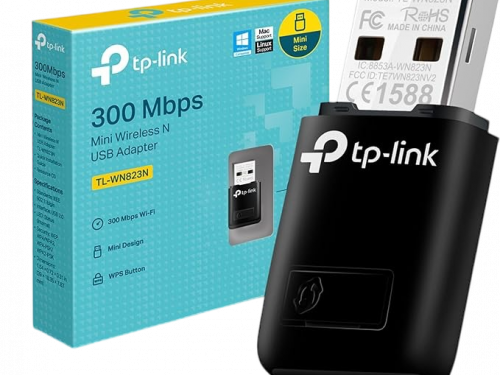 محول تي بي لينك اللاسلكي 300 ميجابيكسل mini usb - TL-WN823N