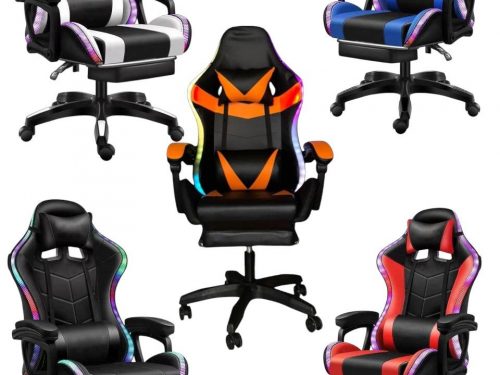 كرسي قيمنق بإضاءة RGB