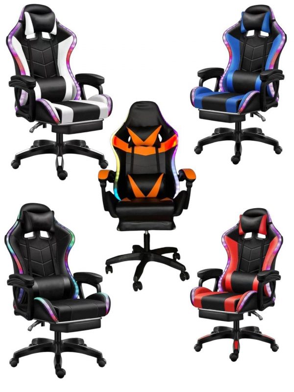 كرسي قيمنق بإضاءة RGB