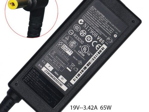 محول شاحن بطارية لابتوب acer تجاري mm5.5*1.7